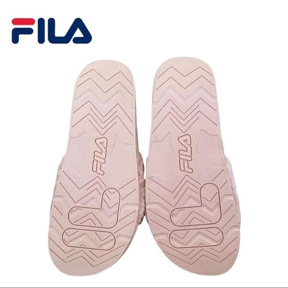 NEW Fila Pink Fuzzy Sport Slide Sandals 9 10 - Picture 5 of 5